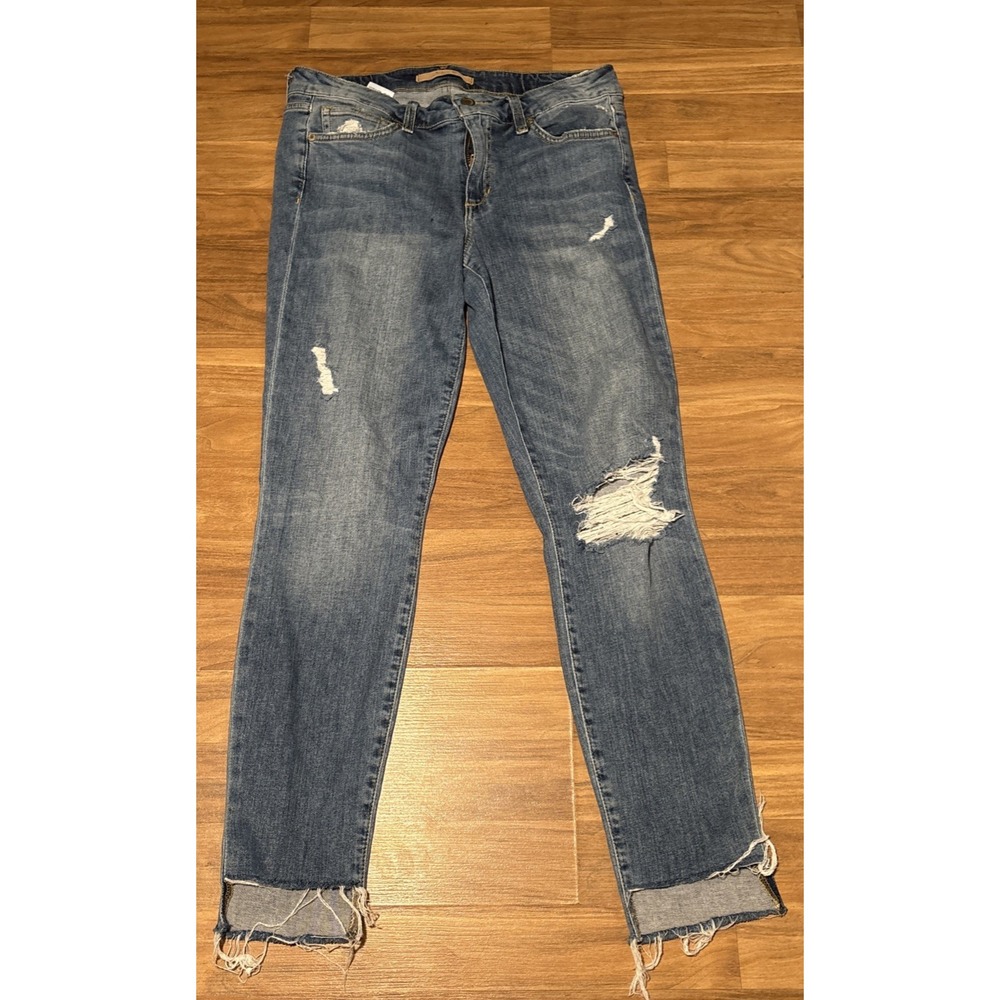 Joe's Jeans Skinny Ankle W30 Wakley Distressed Blue Jeans TVHWAK5968